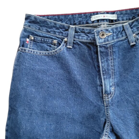 Vintage Y2K Tommy Hilfiger Womens Straight Jeans Size 8 Blue Denim JYD JYD DITTO - Picture 2 of 7